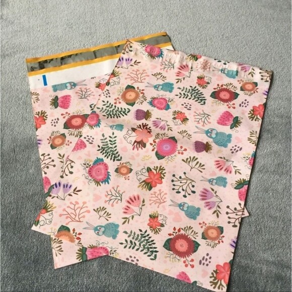 Floral Patterned Shipping Envelopes Poly Mailers Swag Ship Mailing Resell Sell - Picture 3 of 12